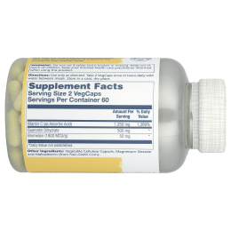 Solaray, кверцетин, бромелаин и витамин С, 120 капсул VegCap