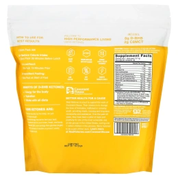 Real Ketones, Elevate, лимон, 30 пакетиков со смесью для приготовления напитка, по 12,7 г (0,45 унции)