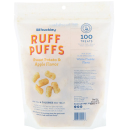 Buckley, Ruff Puffs, со вкусом батата и яблока, 4 унции (113 г)
