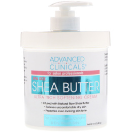 Advanced Clinicals, Масло ши, сверхпитательный смягчающий крем, 16 унций (454 г)