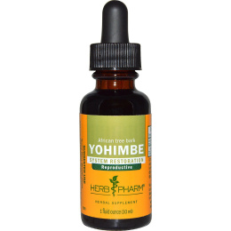 Herb Pharm, Йохимбе, кора африканского дерева, 30 мл