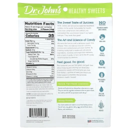 Dr. John's Healthy Sweets, Classic Fruit Hard Candy, голубая малина, вишня, виноград, лимон, лайм и апельсин, 109 г (3,85 унции)