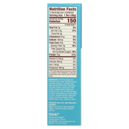 Think !, Батончики с протеином + 150 калорий, шоколадная крошка, 5 батончиков по 40 г (1,41 унции)
