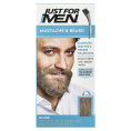 Just for Men, Mustache & Beard, гель для окрашивания усов и бороды с кисточкой в комплекте, оттенок блонд M-10/15, 2 шт. по 14 г