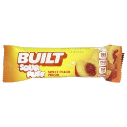 Built, Sour Puff™, протеиновые батончики, сладкий персиковый пунш, 12 батончиков по 41 г (1,45 унции)