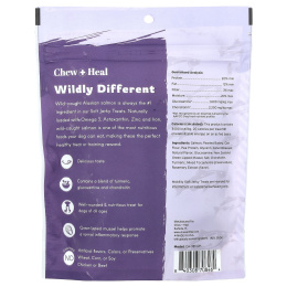 Chew + Heal, Мягкое вяленое лакомство для собак, для всех возрастов, с лососем, 142 г (5 унций)