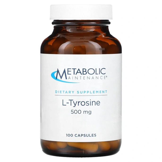 Metabolic Maintenance, L-тирозин, 500 мг, 100 капсул