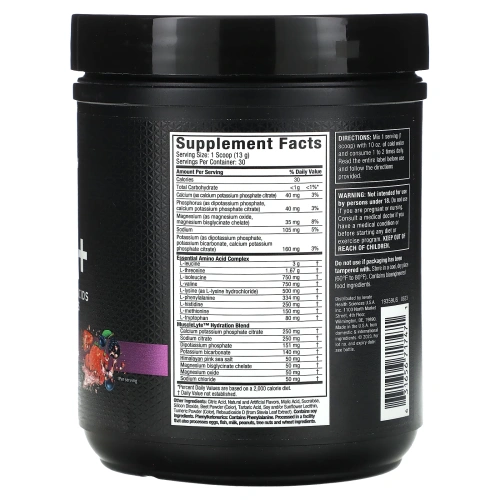 MuscleTech, Platinum, 100% EAA+, фруктовый пунш, 393 г (13,86 унции)