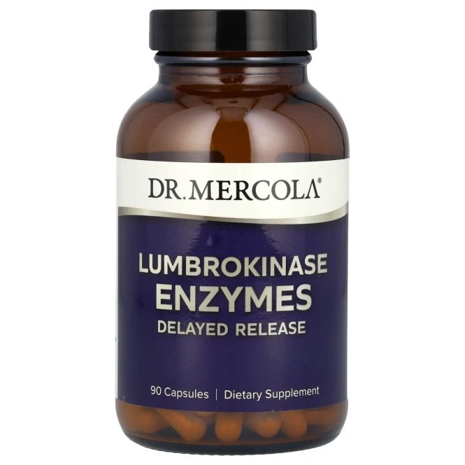 Dr. Mercola, Ферменты люмброкиназы, 90 капсул