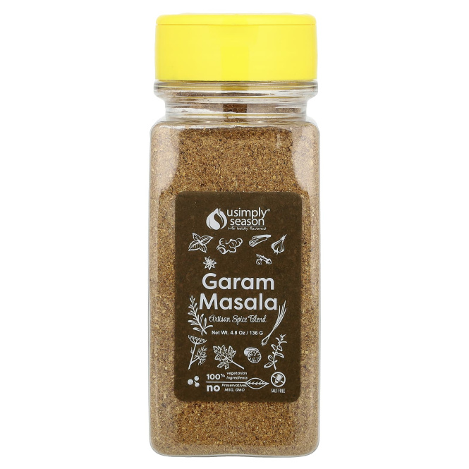 USimplySeason, Смесь специй Artisan, гарам масала, 136 г (4,8 унции)