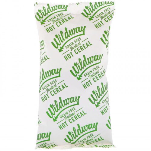 Wildway, Беззерновой Моментального приготовления Горячий злаковый продукт, Оригинальный, 4 пакета, по 175 унц. (50 г) каждый