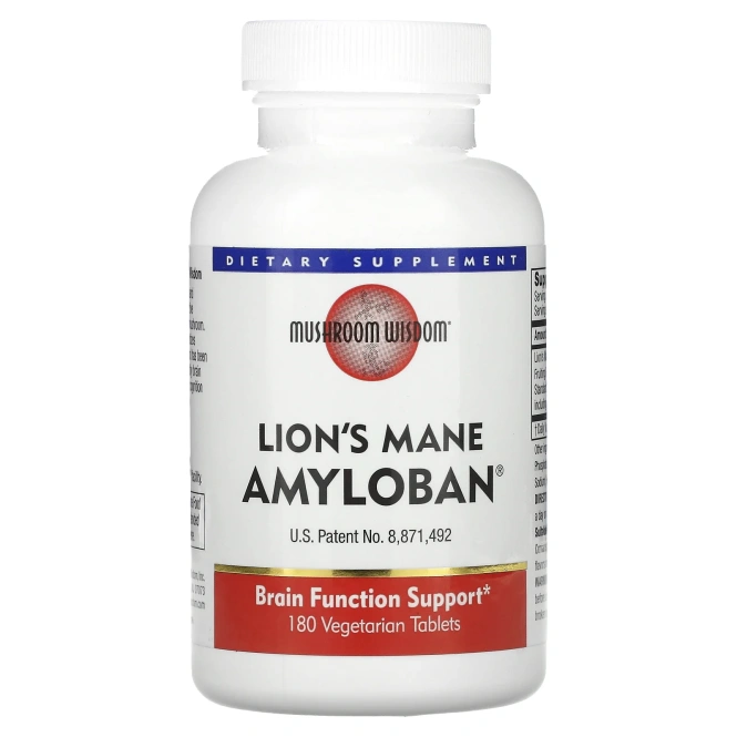 Mushroom Wisdom, Amyloban 3399, 180 растительных таблеток