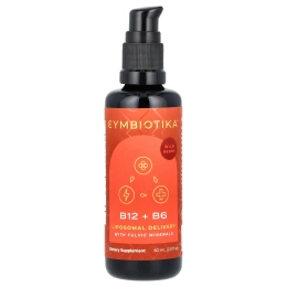 Cymbiotika, B12 + B6, липосомальное средство с фульвовыми минералами, лесные ягоды, 60 мл (2 жидк. унц.)