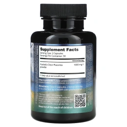 Dragon Herbs, Плацента оленя, 500 мг, 60 капсул