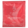 Rishi Tea, Органический черный чай, английский завтрак, 15 пакетиков, 48 г (1,69 унции)