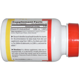 Vibrant Health, Витамин D3, 4000 МЕ, 100 таблеток