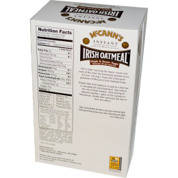 McCann's Irish Oatmeal, Растворимая овсяная каша, кленовый и коричневый сахар, 10 пакетиков, по 43 г каждый