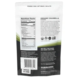 Terrasoul Superfoods, хлорелла в порошке, 170 г (6 унций)