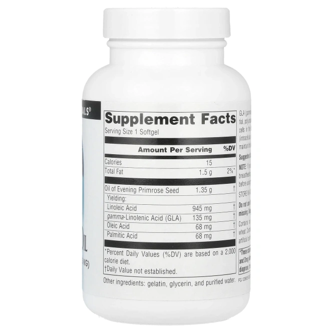 Source Naturals, Масло примулы вечерней, 1350 мг, 60 капсул