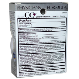Physicians Formula, Супер CC+, Пудра CC+: выравнивание цвета лица + уход, SPF 30, Светлый тон 0,3 унции (8,5 г)
