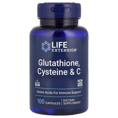 Life Extension, Глутатион, цистеин & C, 100 вегетарианских капсул