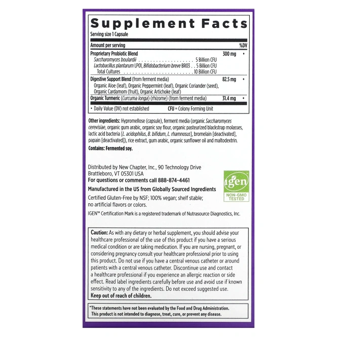 New Chapter, Пробиотик All-Flora, 60 вегетарианских капсул