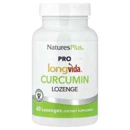 NaturesPlus, PRO longvìda® леденцы с куркумином, 60 пастилок (250 мг на пастилку)