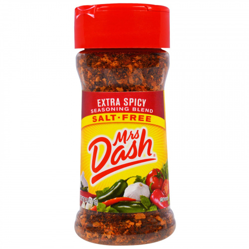 Mrs. Dash, Очень пряная смесь приправ, без соли, 2,5 унции (71 г)
