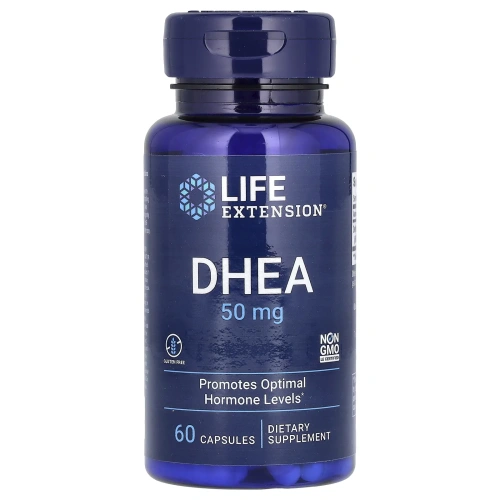 Life Extension, ДЭА (дегидроэпиандростерон ) 50 мг, 60 капсул