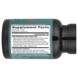 Dr. Axe / Ancient Nutrition, Multi Mushroom, ежедневная защита иммунитета, 60 таблеток