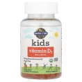Garden of Life, Kids, витамин D3, апельсиновый вкус, 20 мкг (800 МЕ), 60 вегетарианских жевательных таблеток