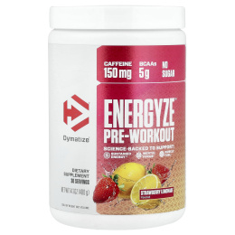 Dymatize, Energyze™, предтренировочный комплекс, со вкусом клубничного лимонада, 400 г (14,1 унции)