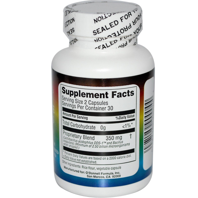 O'Donnell Formulas, Совершенный ацидофилус, 350 мг, 60 капсул