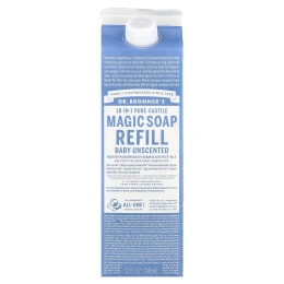 Dr. Bronner's, Pure-Castile Magic Мыло, для детей, 18 в 1, без запаха, 946 мл (32 жидк. унции)