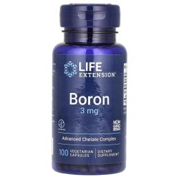 Life Extension, Boron, 3 мг, 100 вегетарианских капсул