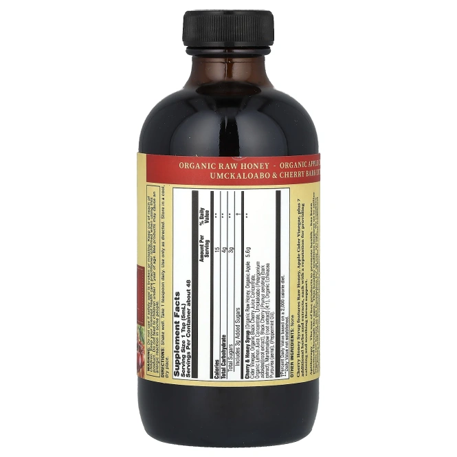 Honey Gardens, Вишнево-медовый успокаивающий сироп для горла 8 жидких унций