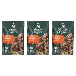 Simply Organic, Buffalo, сухая смесь для растирания, 3 пакетика по 27 г (0,95 унции)