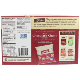 Back to Nature, Мини печенье с кусочками шоколада, 6 пакетиков по 1,25 унции (35 г) каждый