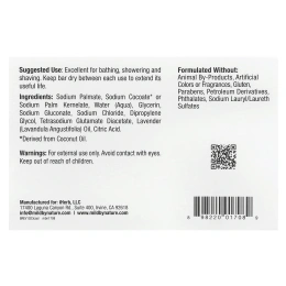 Mild By Nature, кастильское мыло, с ароматом лаванды, 141 г (5 унций)