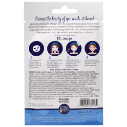 Miss Spa, Маска для Лица с Кислородными  Пузырьками, 1 маска