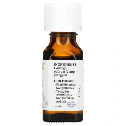 Aura Cacia, 100% чистые эфирные масла, иланг-иланг III, чувственный, 0,5 жидких унций (15 мл)