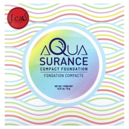 J.Cat Beauty, Компактная тональная основа Aquasurance, оттенок ACF101 слоновая кость, 9 г