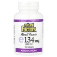 Natural Factors, Смешанный витамин E 200 МЕ, Витамин E, 90 желатиновых капсул