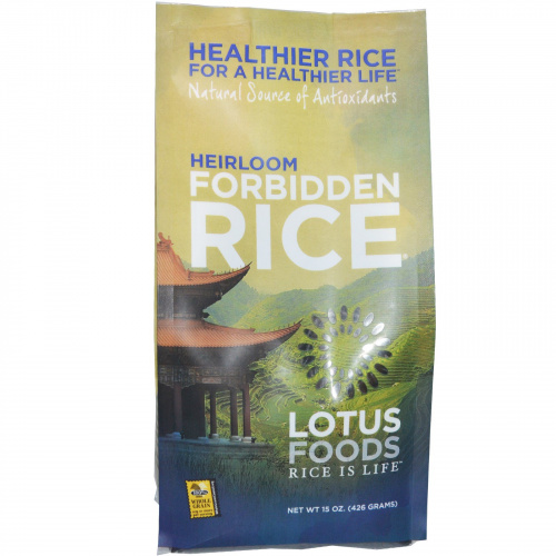Lotus Foods, Негибридный Запретный Рис, 426 г