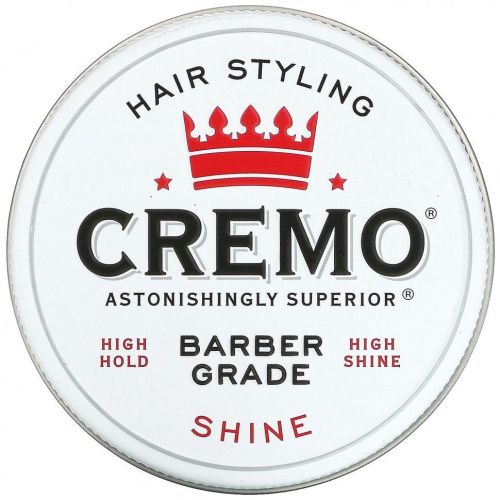 Cremo, Помада для укладки волос премиального качества, для блеска, 113 г (4 унции)