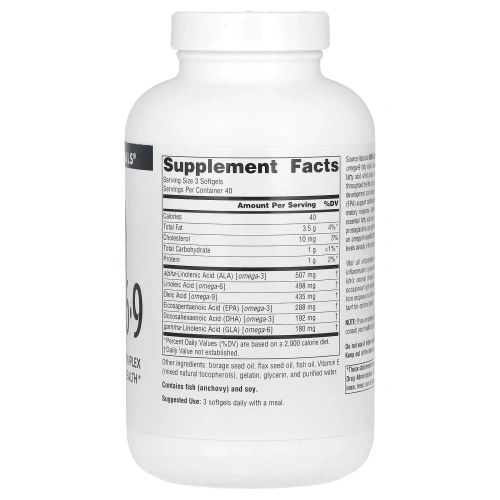 Source Naturals, Omega-3, 6, 9, 120 капсул