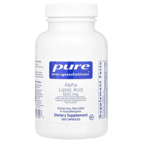 Pure Encapsulations, Альфа-липоевая кислота, 600 мг, 120 капсул