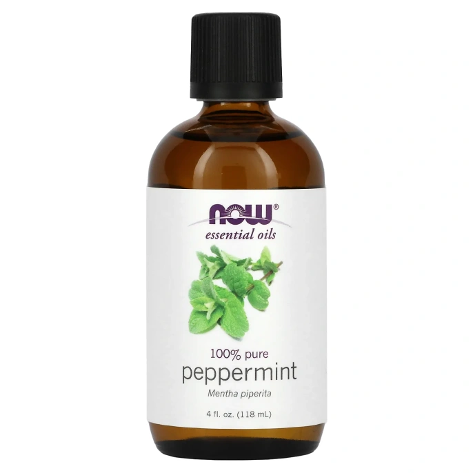 Now Foods, 100% эфирное масло мяты, 4 жидких унции (118 мл)