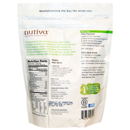 Nutiva, Органические семена чиа, черные, 12 унций (340 г)