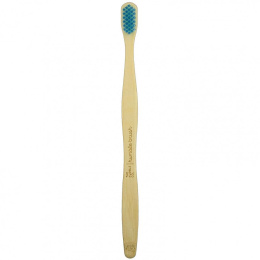 The Humble Co., Humble Bamboo Toothbrush, для взрослых чувствительных людей, синий цвет, 1 зубная щетка